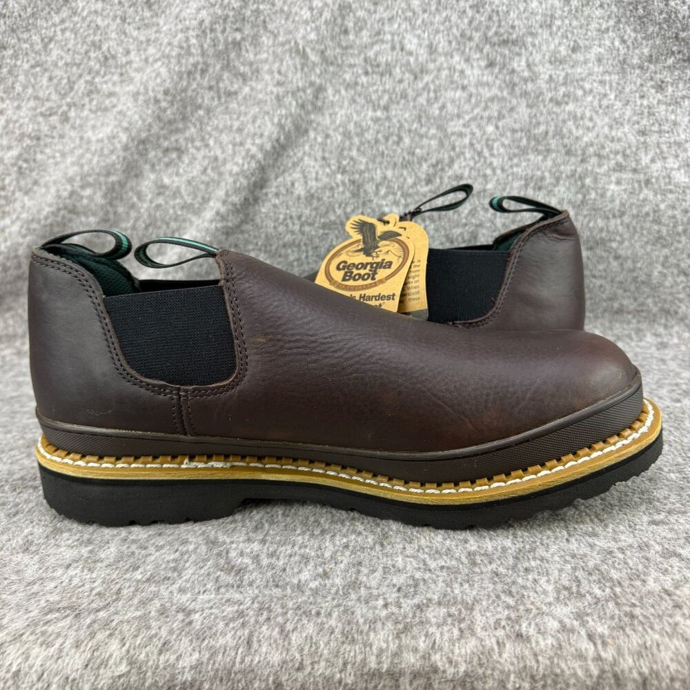 ✅Mens 13W Georgia Boot/Giant Romeo Steel Toe Work Shoe GS262 SR EH ASTM Pull On - Picture 10 of 12